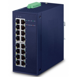 Robust 16-ports industriel Gigabit Ethernet-switch til barske miljøer