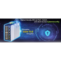 20 ports Managed switch - 16 x RJ45 10/100/1000Mbit PoE+ 2 x RJ45, 2 x Gbit SFP slot