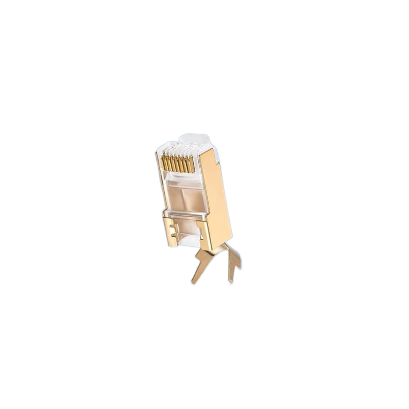 Netværkssrik RJ45 stik med gennemgang cat.8 7 6a skærmet STP Guld belagt Kvalitet