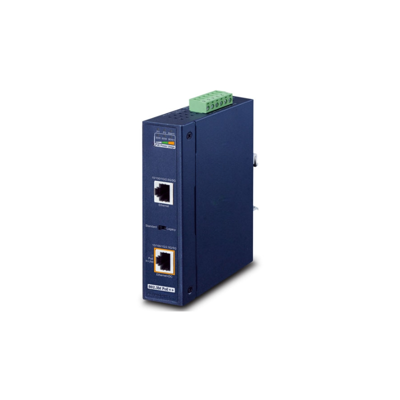 PoE Gigabit 95Watt Injektor PoE++, Udgangsspænding 54VDC, Forsyning 12 - 54VDC