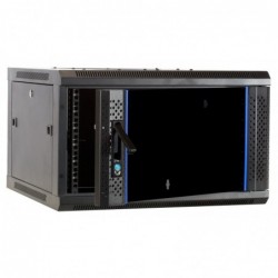 6U 19" rack cabinet | 60 cm deep | Black