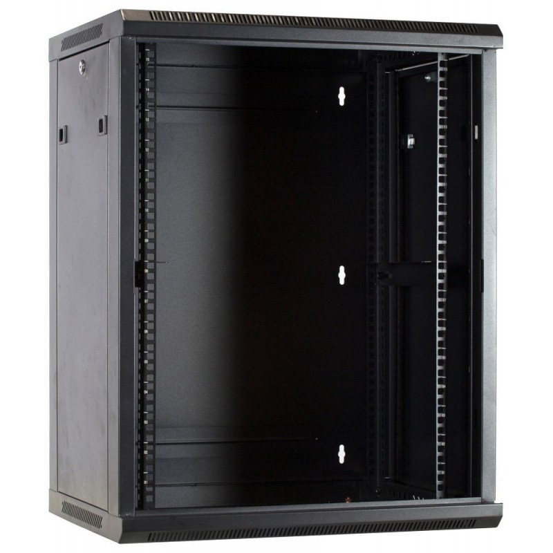 15U 19" rack cabinet for wall mounting