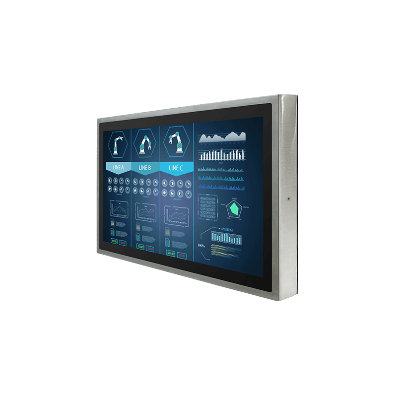 watterproff Steel 22" TFT display high 1000nits for food, pharmasutical, chemical industries IP66/69K