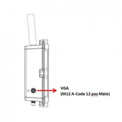 Vandtæt IP65/67 blæserløs indbygget PC, 12/24/36Vdc, Wifi, LTE VESA