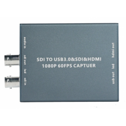 SDI til USB Capture Card med HDMI/Audio/SDI Loopout - 1920x1080 (1080p)60FPS - OBS Player Support