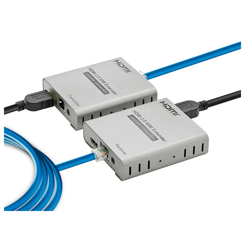 4K HDMI-forlængersæt - op til 60 m over RJ45 Cat 5e/6/7