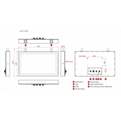 21.5"/22" panel PC i5 1000nits, 1500nits, Full IP 65/66/67K, PCAP touch, SUS 316/ ASIS 316 Rustfrit stål alle sider