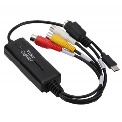 Type-C Video Capture Card S-video og RCA composite video input og USB output