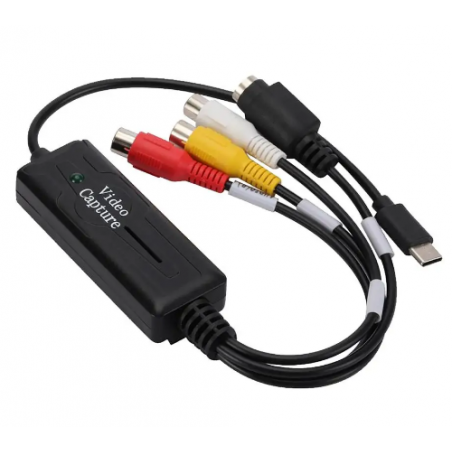 Type-C Video Capture Card S-video og RCA composite video input og USB output