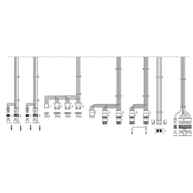 650 Watt ATX industri strømforsyning, P4, PCIE, SATA - 80PLUS Gold