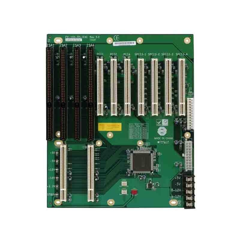 Backplane - PX-10S-RS, 10 slot backplane med 7xPCI Slots via Pericom bridge IC, 3xISA Slots