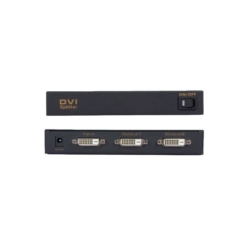 2 porte DVI-D splitter - 4K opløsning, nem installation