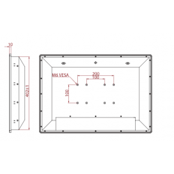 DNVGL Marine approved Monitor 26" 16:10 format with touch