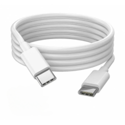 USB-C til USB-C ladekabel 100watt 5A, PD (strømforsyning) 2m hvid kvalitet Iphone Huawei Macbook iPad