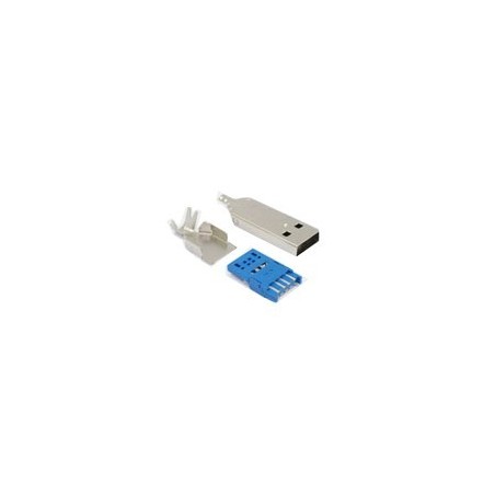 USB3.0 A han-stik. Loddeterminaler