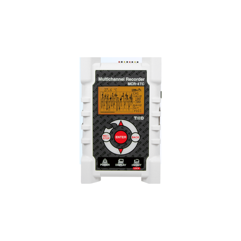 4 ch Temperatur Datalogger, USB, til Termoelementer K, J, T, S, R, -270°C til + 1760°C