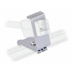 RJ45 DIN adapter til 1xRJ45 Keystone module metal