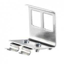 RJ45 DIN adapter til 2xRJ45 Keystone moduler metal