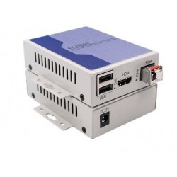 4K HDMI KVM, USB Extender over Single Core Fiber, Single Mode (20km) eller Multi Mode op 300m