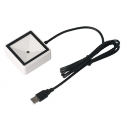 Desktop 1D 2D QR-scanner, USB. God til mobiltelefon skærme. Boks med fastgørelseshuller