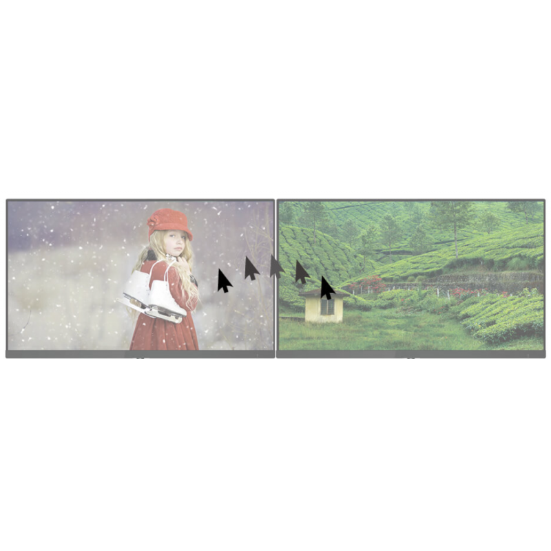 4 port 4K HDMI KVM matrix med 2 x USB 3.2 og 4 x USB 2 (HID) med USB Roaming. PIP.