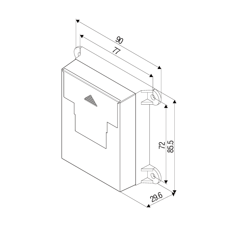 Trådløs adgangskontrol med rækkevidde op til 50 meter. Relæudgang og kan kontrolleres fra 15 fjernbetjeninger