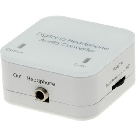 Audio fra optisk Toslink eller Coax-kabel konverteres til analog audio