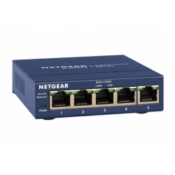 5-Port Gigabit Ethernet-switch - 10 Gbps båndbredde og QoS-understøttelse