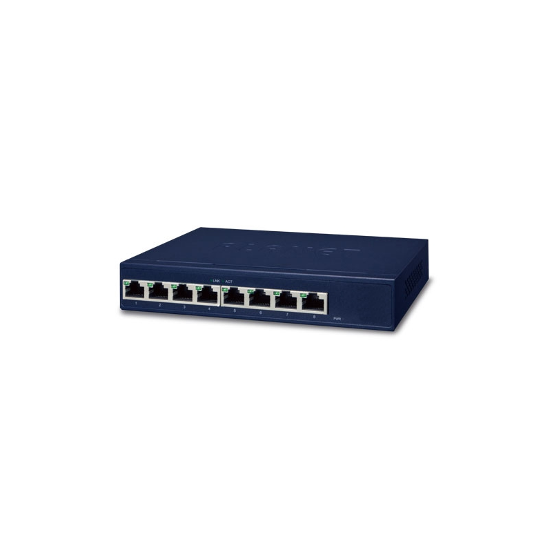 GSD-805 8-ports Gigabit Ethernet-switch - 16 Gbps båndbredde, energieffektiv netværk