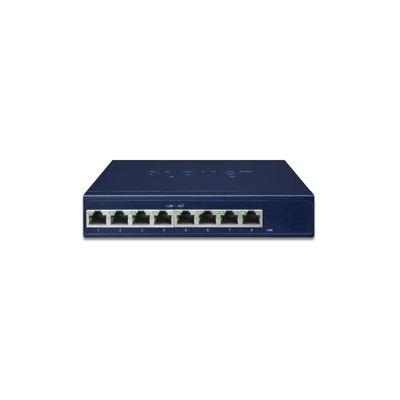 GSD-805 8-ports Gigabit Ethernet-switch - 16 Gbps båndbredde, energieffektiv netværk