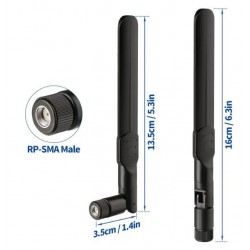 RP-SMA antenna, 8dBi Wifi, Cable IPX IPEX U.FL MHF4 , M.2 NGFF , Intel AX200NGW 8265AC 8265NGW 7265AC 9560AC M.2 NGFF