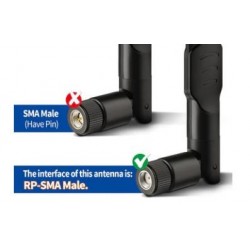RP-SMA antenne, 8dBi Wifi, Kabel IPX IPEX U.FL MHF4 , M.2 NGFF , Intel AX200NGW 8265AC 8265NGW 7265AC 9560AC M.2 NGFF