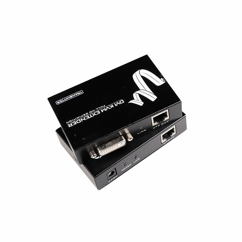 DVI forlænger, Booster, KVM, USB, tastatur, mus, Over Cat.6 kabel