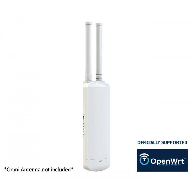 Udendørs 1200Mbit Dual Band WiFi Access Point med OpenWRT