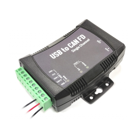1 port USB til CAN FD bus adapter. CAN 2.0A/B. ISO 11898_2:2016. 8 Mbps