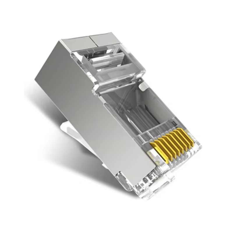 RJ45 kat.6 stik skærmet/STP enkel montage AWG 23 til 26, gennemgangs stik industri