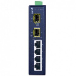 6-Port Gigabit Switch med RJ45 & SFP-porte