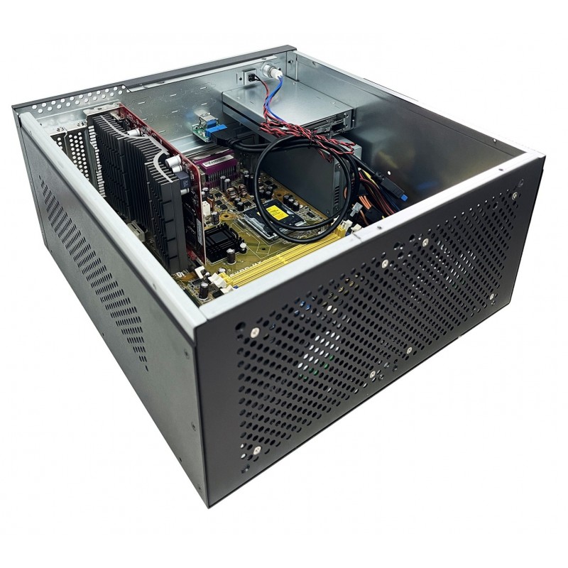 Industrielt vægbeslag Mini ATX med nem adgang til GPU-kortudvidelse