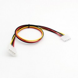 50 cm/1.5ft IDE 4-pin Molex Power han til IDE 4-pin Molex hunstik forlænger adapter stikkabel