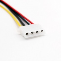 50cm/1.5ft IDE 4 PIN Molex Power Male to IDE 4 PIN Molex Female Jack Extension Adapter Connector Cable