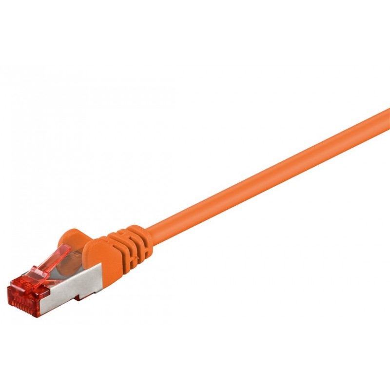 Cat.6 S/FTP Netværkskabel - Afskærmet RJ45, Orange, 5 meter