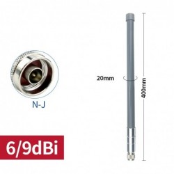 Dual-Band udendørs WiFi-antenne 9dBi N hanstik, IP67