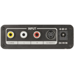 Composite til HDMI HD 4K Opskalering,  3 RCA AV CVBS Composite S-Video R/L Audio S-VHS