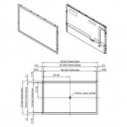 15,6 TFT-skærm med høj lysstyrke LCD-skærm - 1200 nits, 1920x1080 opløsning