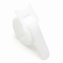Velcro kabel strips, kabelbinder, burrebånd, 12 x 150 mm, Hvid