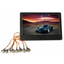 Stand Alone 10.1 LCD-medieafspiller med trykknapper og USB/SD