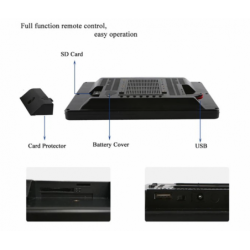 Stand Alone 10.1 LCD-medieafspiller med trykknapper og USB/SD