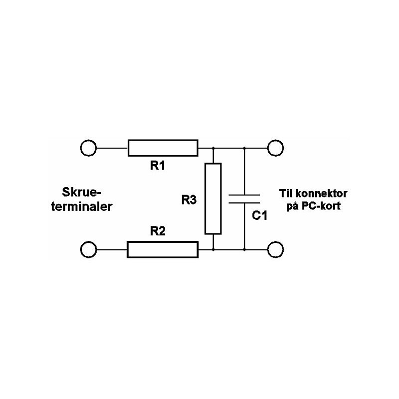 Terminalkort med 34 polet IDC han stik inkl kabel - DANBIT