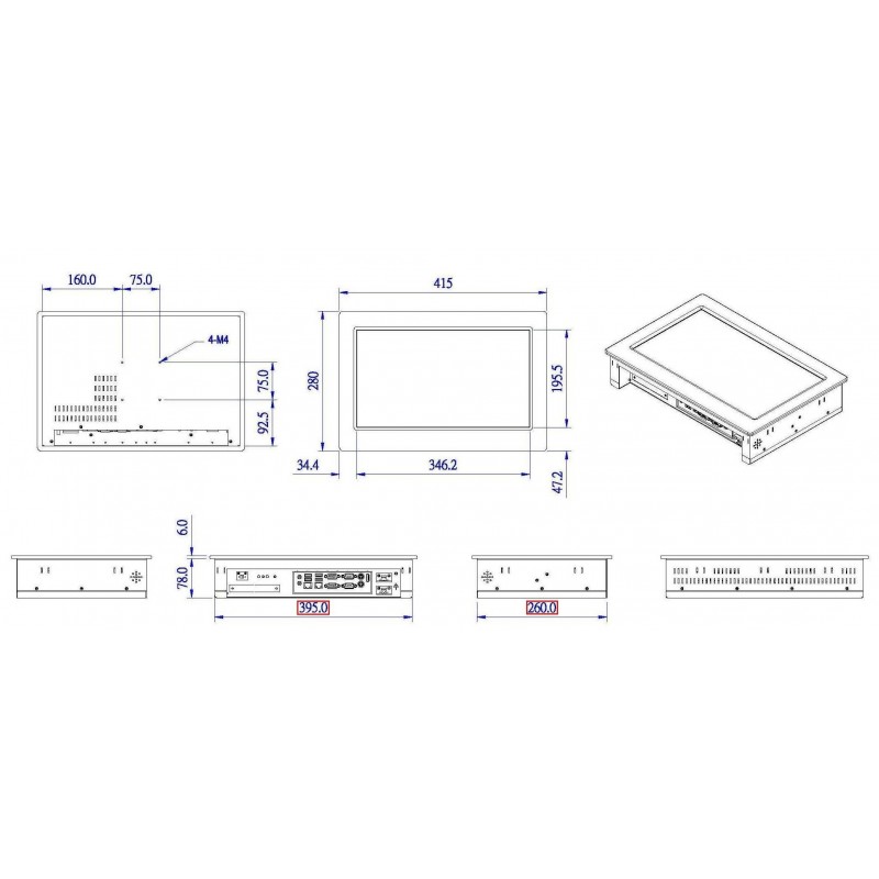 15,6" PanelPC Marine DNV Godkendt: Få certificeret kvalitet til dine marineapplikationer