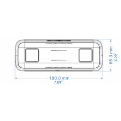 Dual-Lens 4MP persontællingskamera med webadgang og alarmer